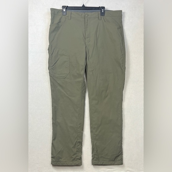 Eddie Bauer Men’s Size 40x32 Fleece Lined Tech Pants Nylon Outdoors Warm Winter - Picture 1 of 13